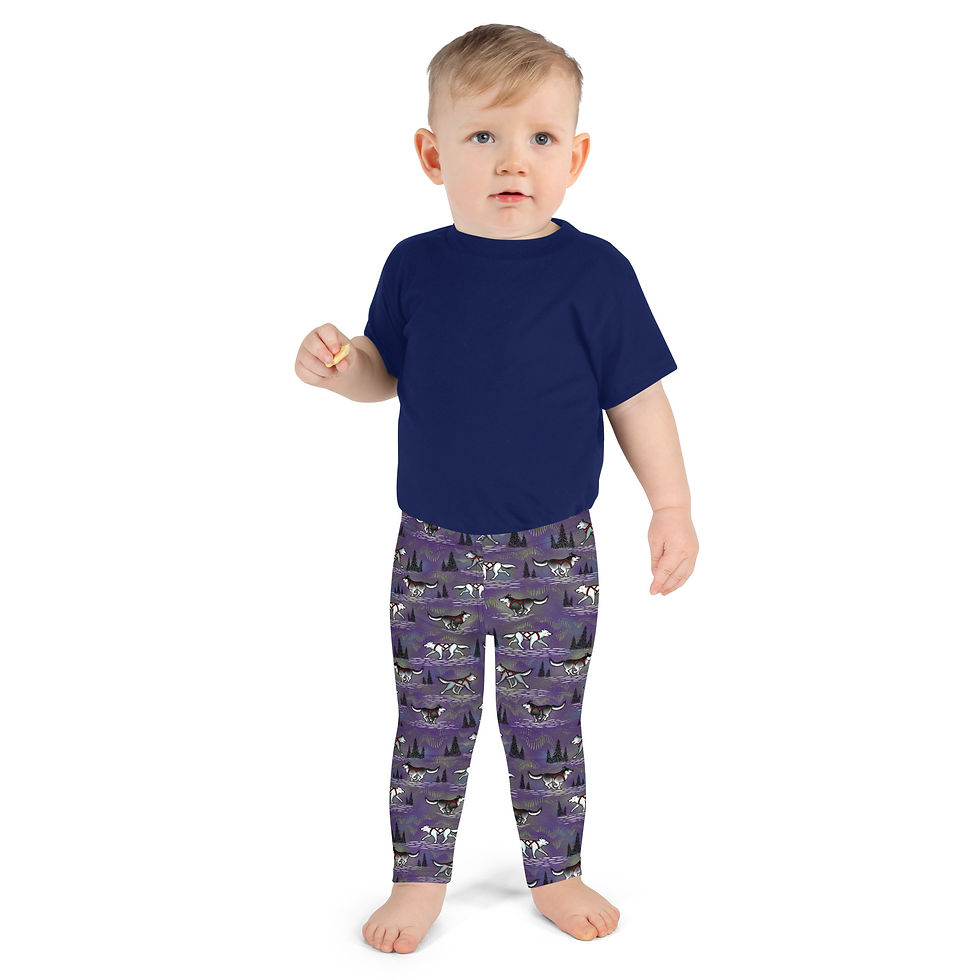 Thumbnail: “Aurora Husky” Kids Leggings PURPLE