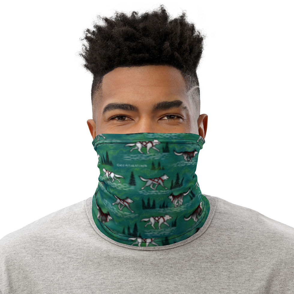 Thumbnail: “Aurora Husky” Neck Gaiter DEEP TURQOUISE