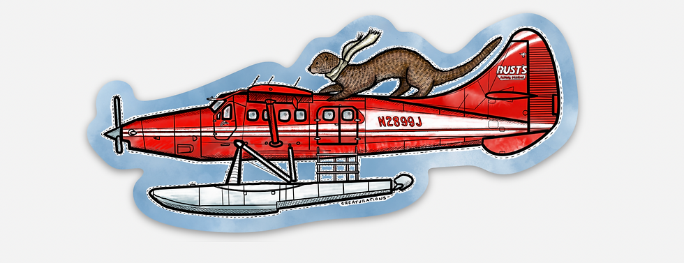 Thumbnail: "Otter on an Otter" Art Sticker