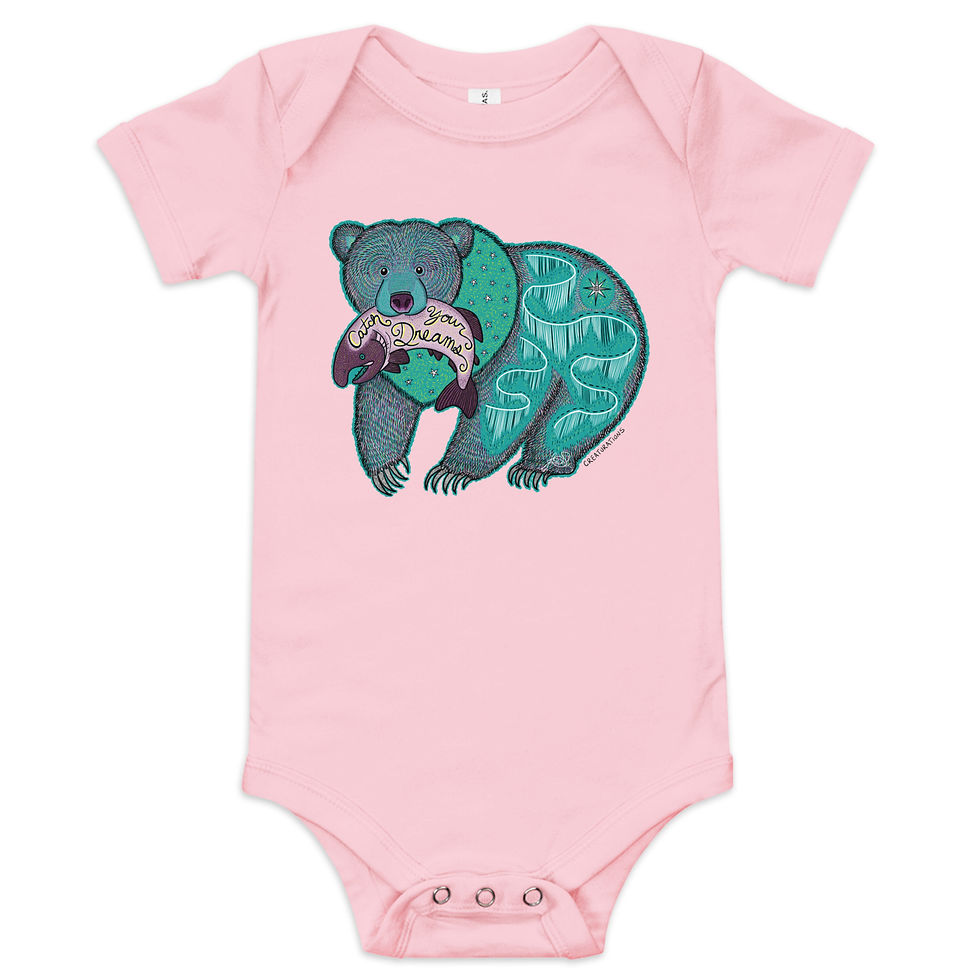 Thumbnail: “Catch Your Dreams” Baby Short Sleeve One Piece