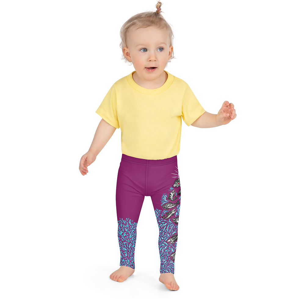 Thumbnail: "Katmai" Kids Leggings EGGPLANT