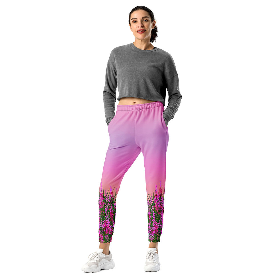 Thumbnail: "Fireweed Flare" Women's Joggers PRETTY PINK