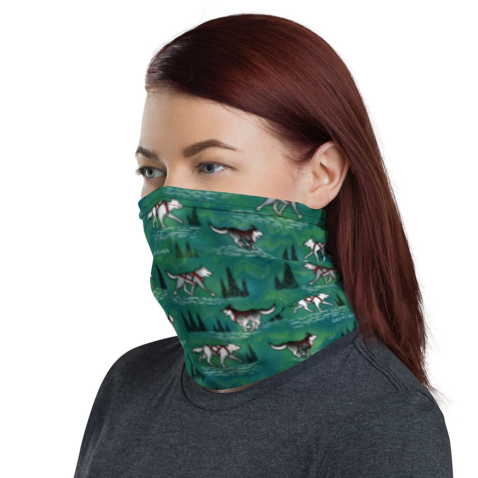 Thumbnail: “Aurora Husky” Neck Gaiter DEEP TURQOUISE