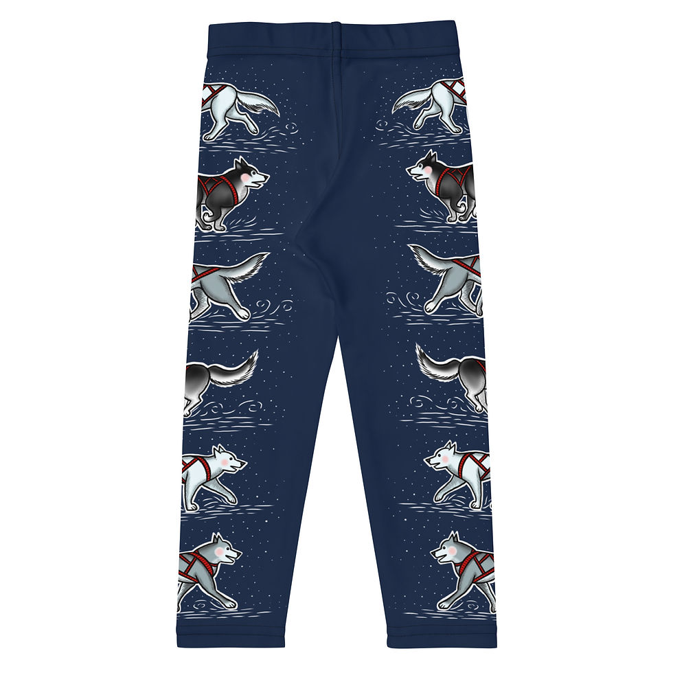 Thumbnail: “Harness Husky” Kids Leggings NAVY