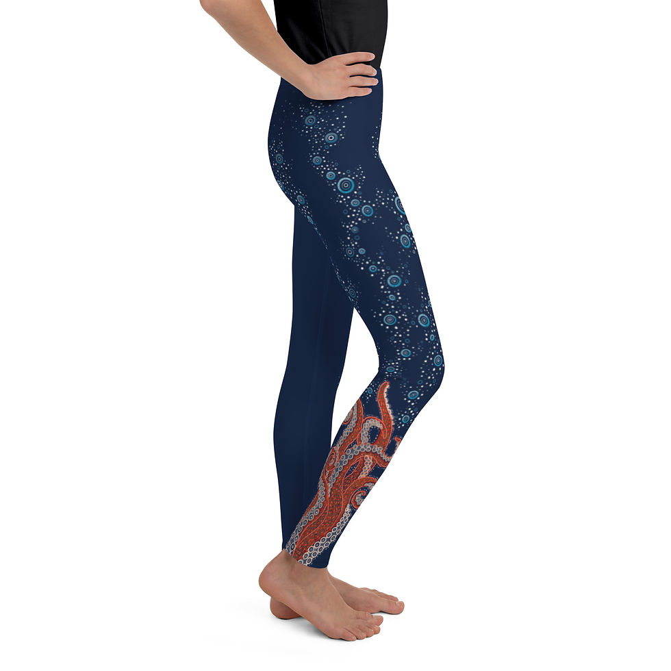 Thumbnail: "Pacific 'Pus" Youth Leggings NAVY