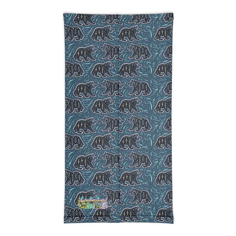 Thumbnail: “Glacier Bear” Neck Gaiter NAVY