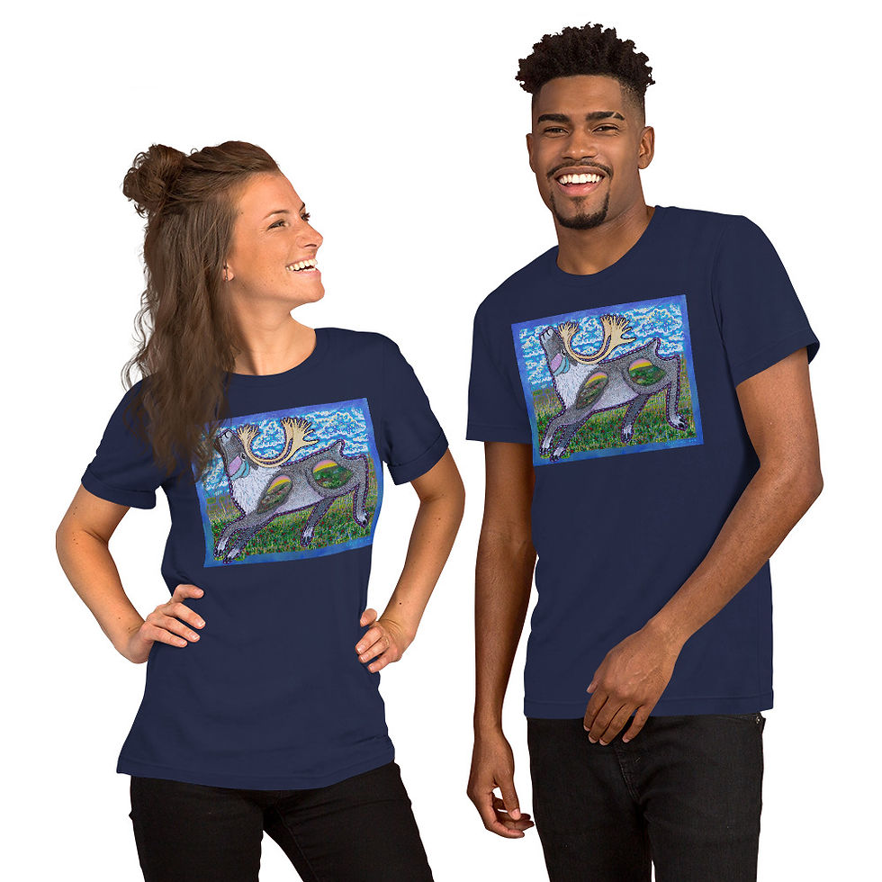 Thumbnail: “Tundra Sky” Short-Sleeve Unisex ART T-Shirt