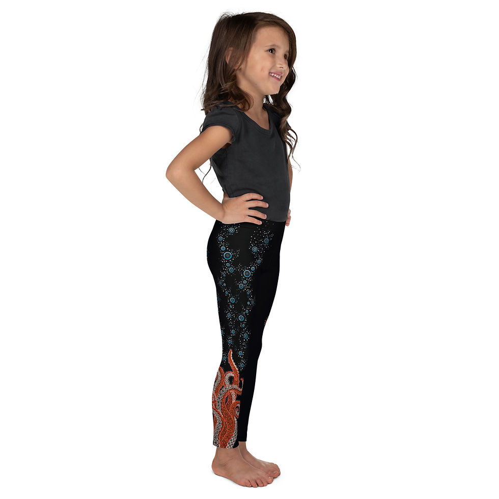 Thumbnail: "Pacific 'Pus" Kid's Leggings BLACK