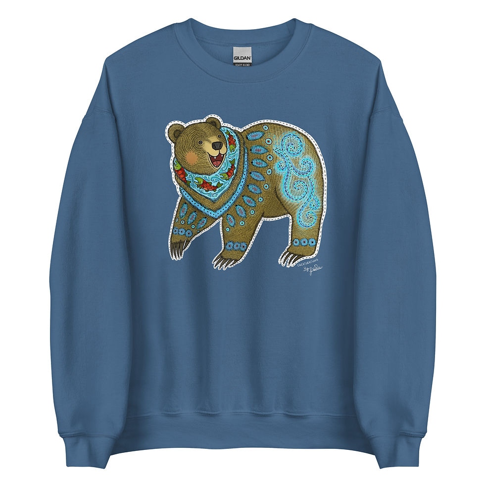Thumbnail: "Happy Bear" Unisex Sweatshirt