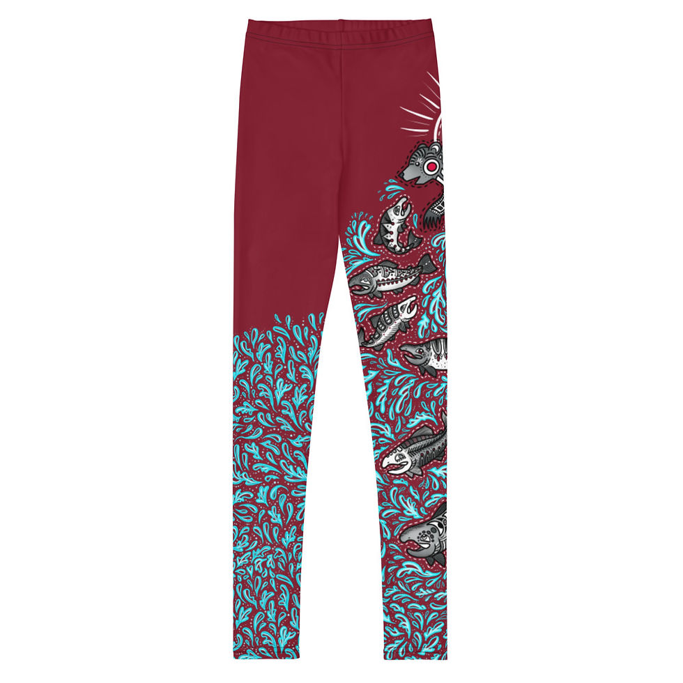 Thumbnail: “Katmai” Youth Leggings DEEP RED