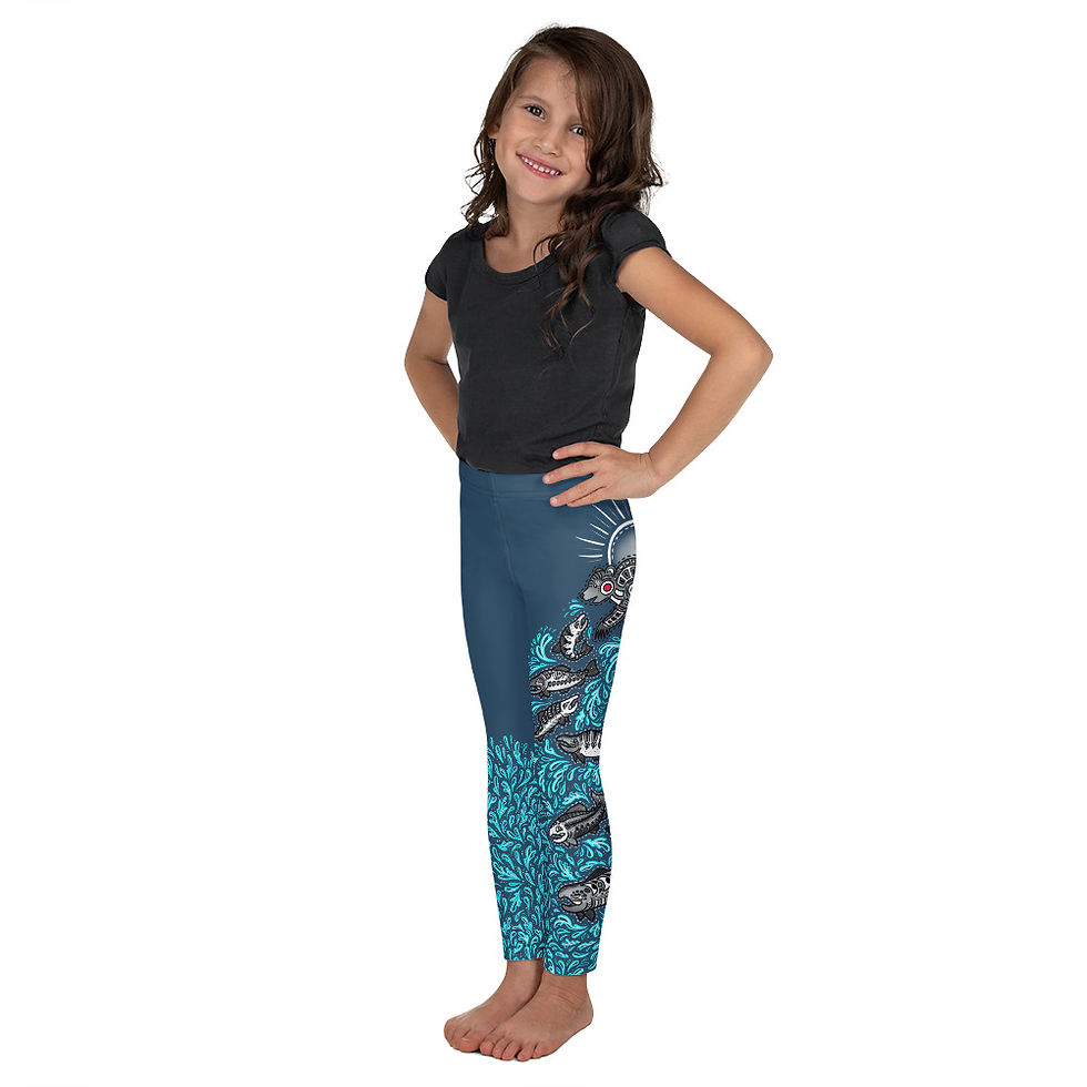 Thumbnail: "Katmai" Kids Leggings DEEP BLUE