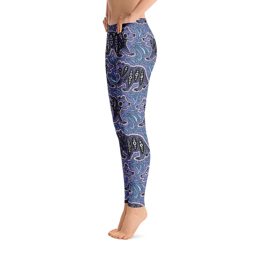 Thumbnail: “Glacier Bear” Leggings PURPLE-BLUE