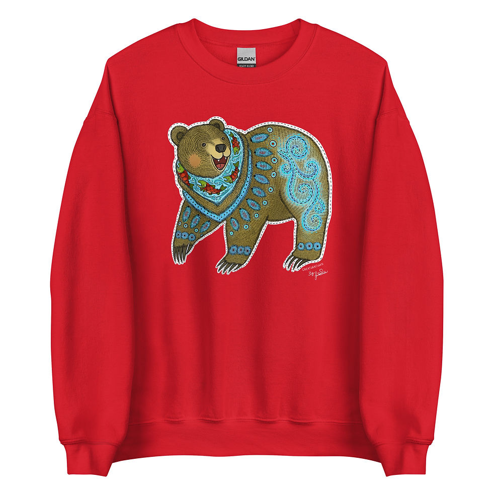 Thumbnail: "Happy Bear" Unisex Sweatshirt