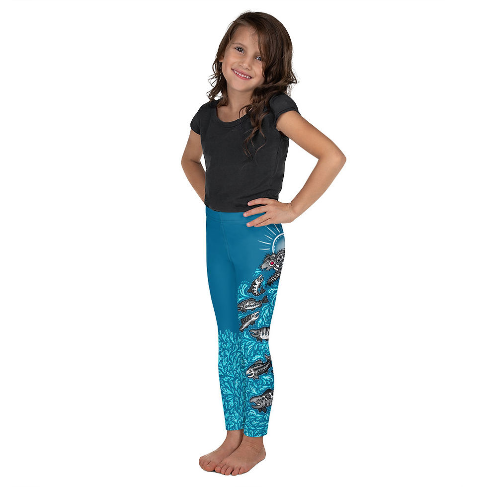 Thumbnail: "Katmai" Kids Leggings BRIGHT BLUE