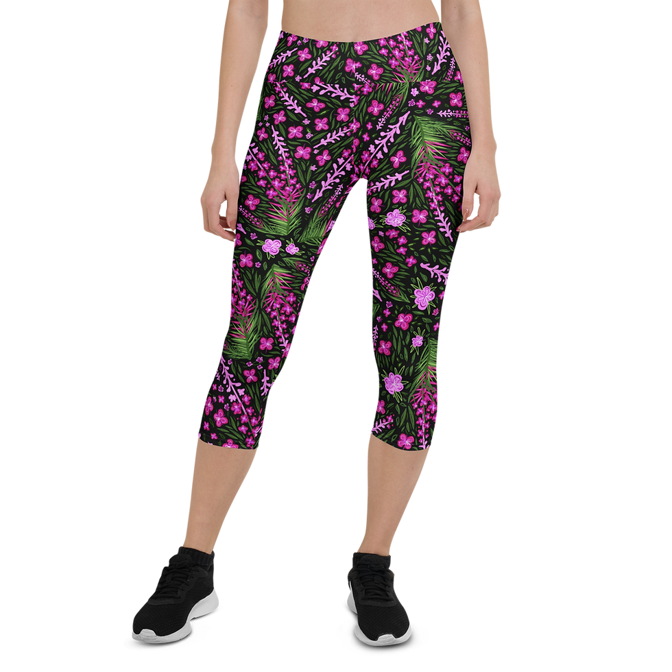 Thumbnail: "Fireweed Frenzy" CAPRI Leggings