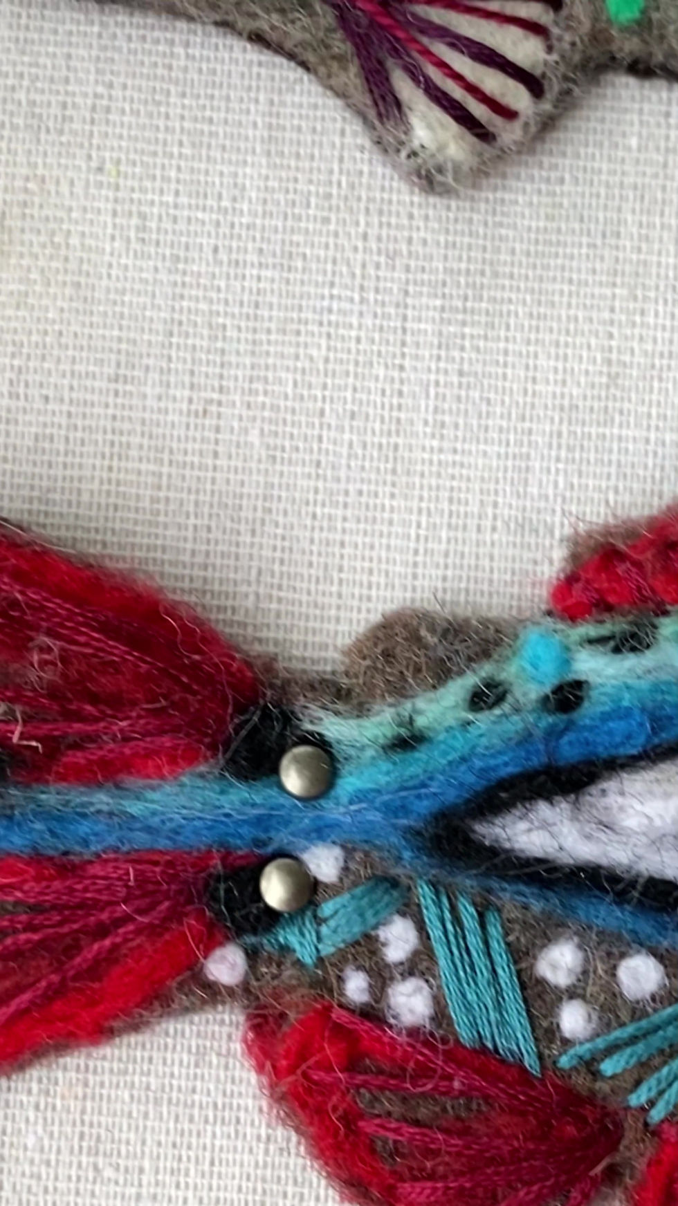 Thumbnail: Felted Salmon Shadow Box~