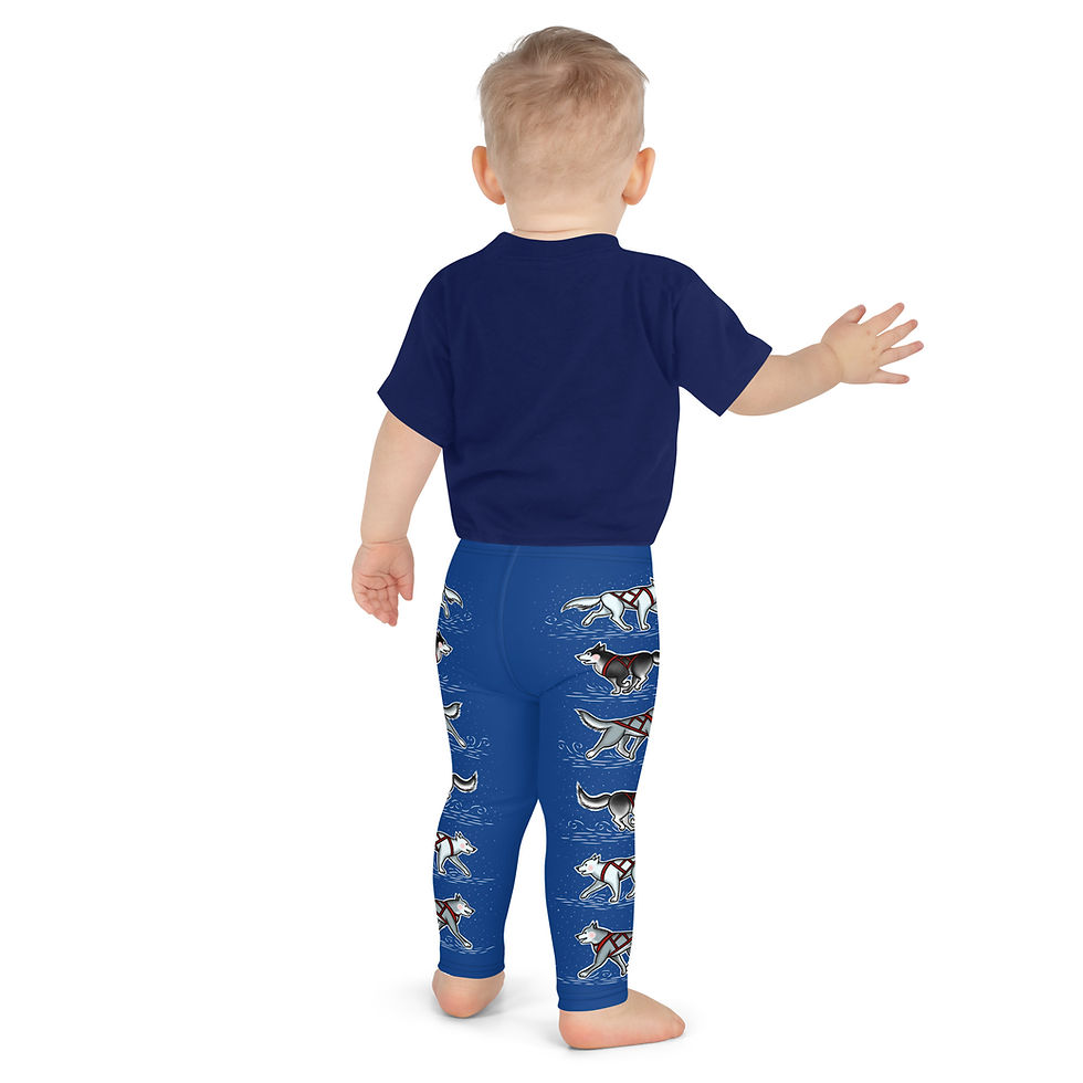 Thumbnail: “Harness Husky” Kids Leggings ROYAL BLUE