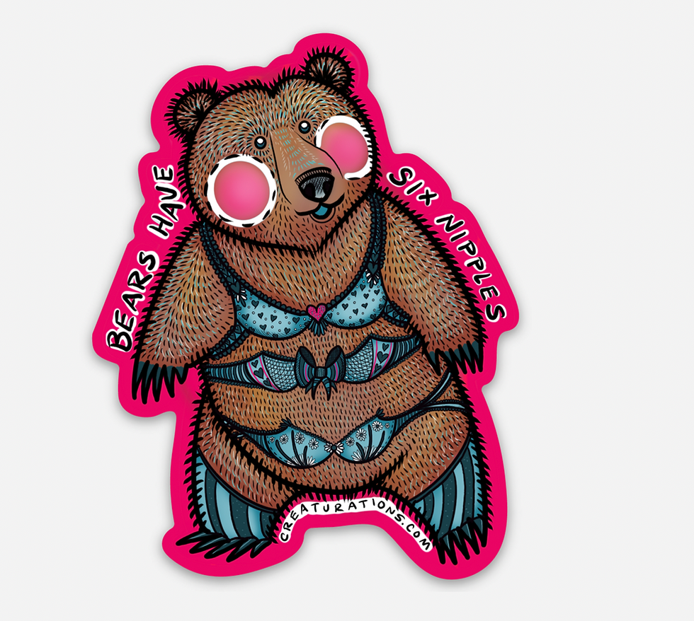 Thumbnail: (11) BEARY BIG BEST STICKER PACK