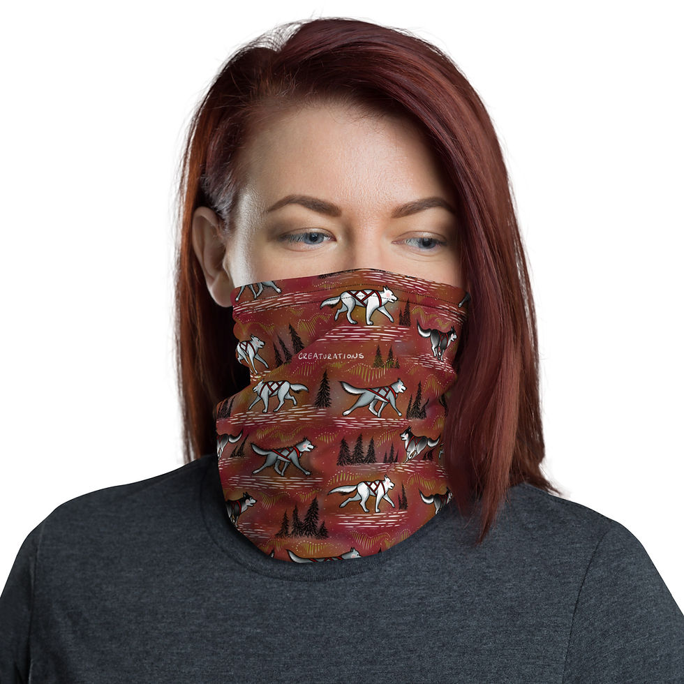 Thumbnail:  “Aurora Husky” Neck Gaiter DEEP RED