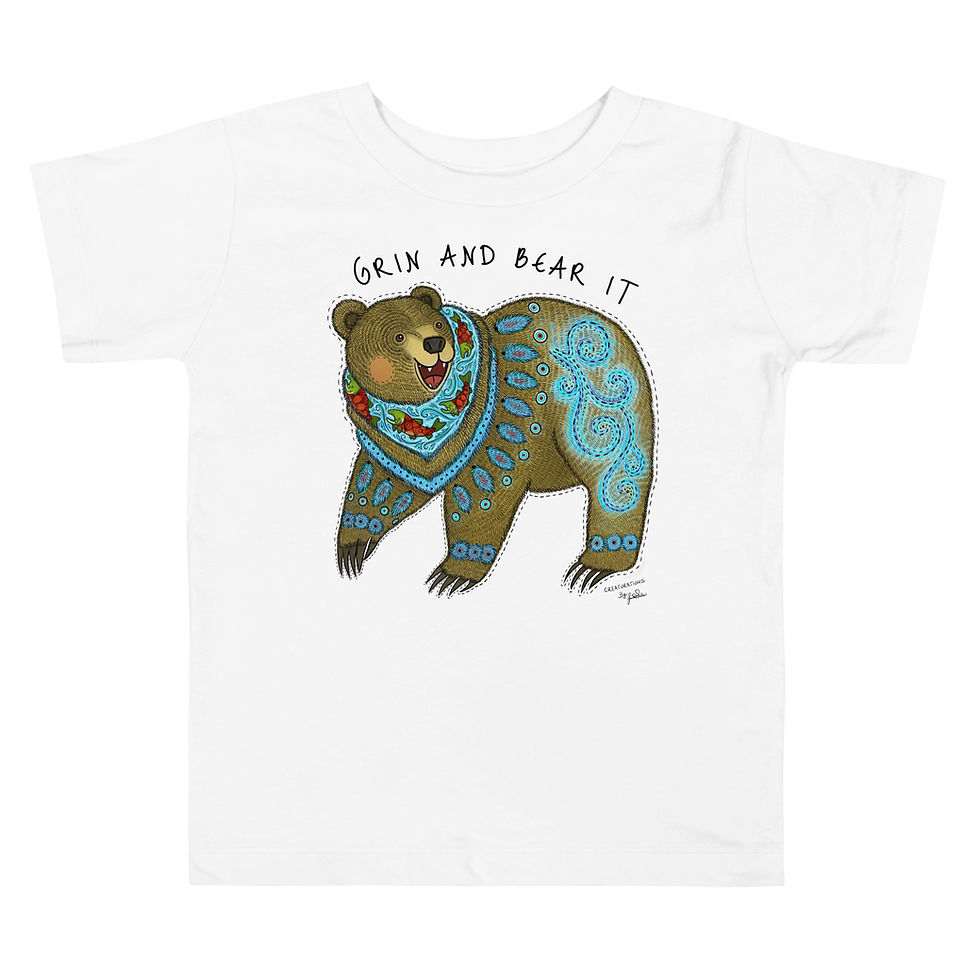 Thumbnail: “Grin and BEAR It” Toddler Short Sleeve Tee