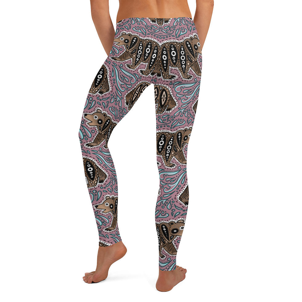 Thumbnail: “Glacier Bear” Leggings BLUSH