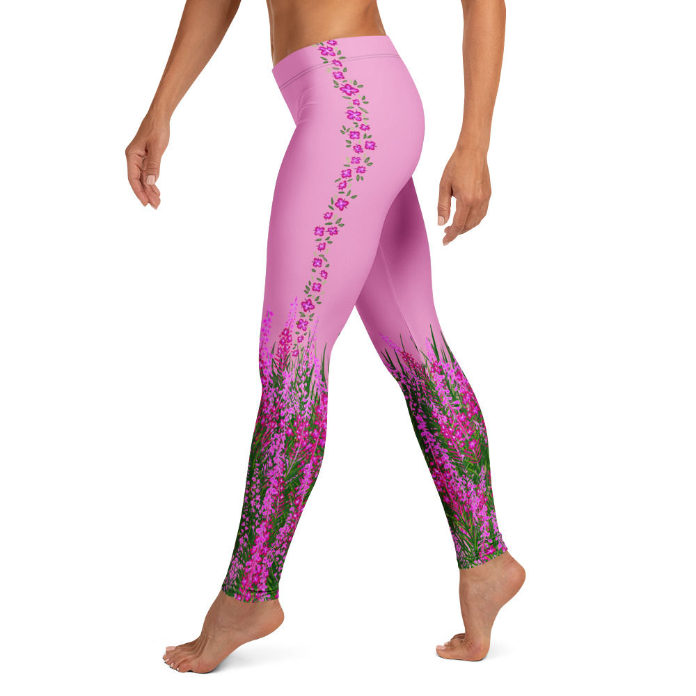 "Fireweed Flare" Leggings (No Pockets) PRETTY PINK