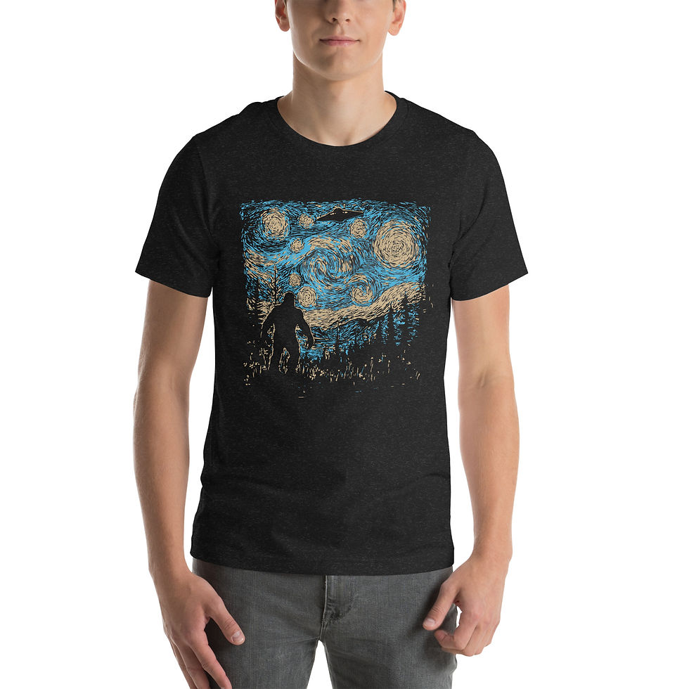 Bigfoot UFO Short Sleeve T-Shirt