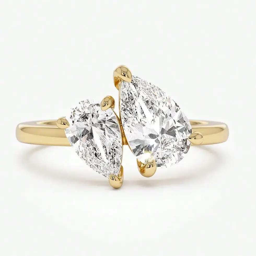 Thumbnail: Aura Double Pear Ring