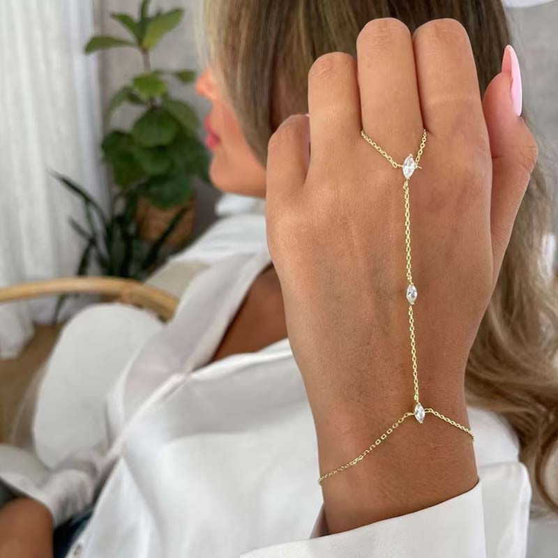 Thumbnail: The Jasmine Crystal Hand Chain