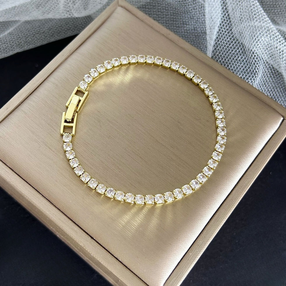 Thumbnail: The Dainty Glow Tennis Bracelet