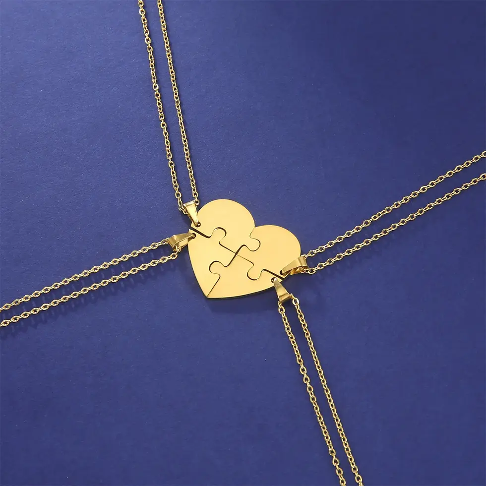Thumbnail: Dreamtimes Heart Puzzle Pendant Necklace