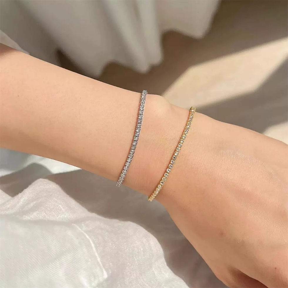 Thumbnail: The Dainty Glow Tennis Bracelet