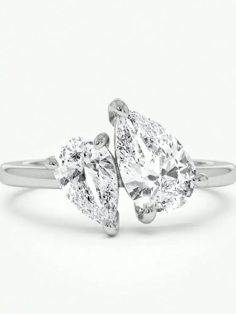 Thumbnail: Aura Double Pear Ring