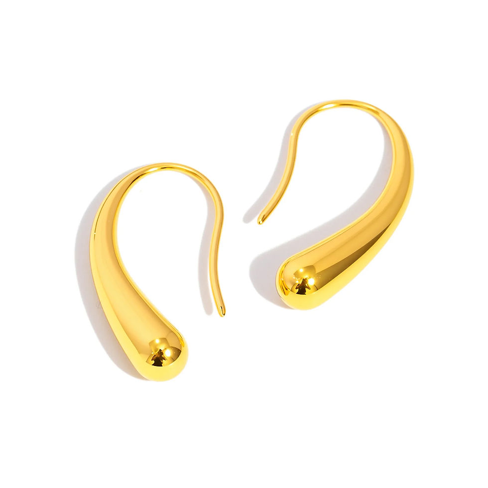 Thumbnail: Liquid Drop Hook Earrings