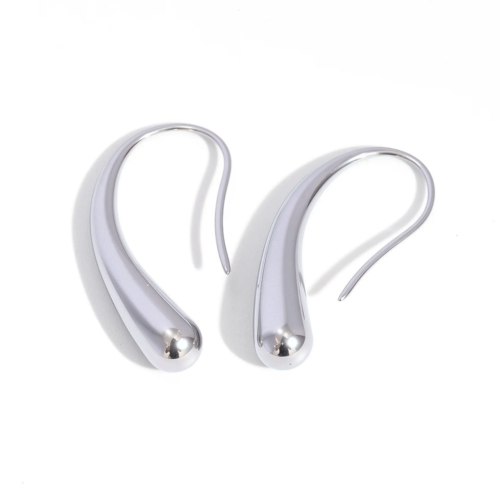 Thumbnail: Liquid Drop Hook Earrings