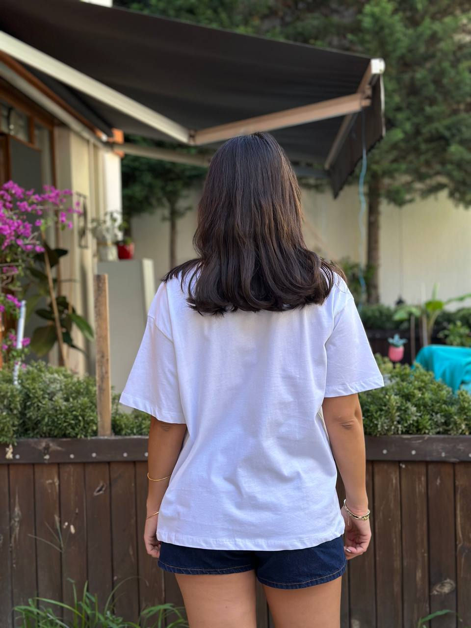 Küçük resim: Beyaz Baskılı Told Myself To Act Normal Yazılı T-shirt