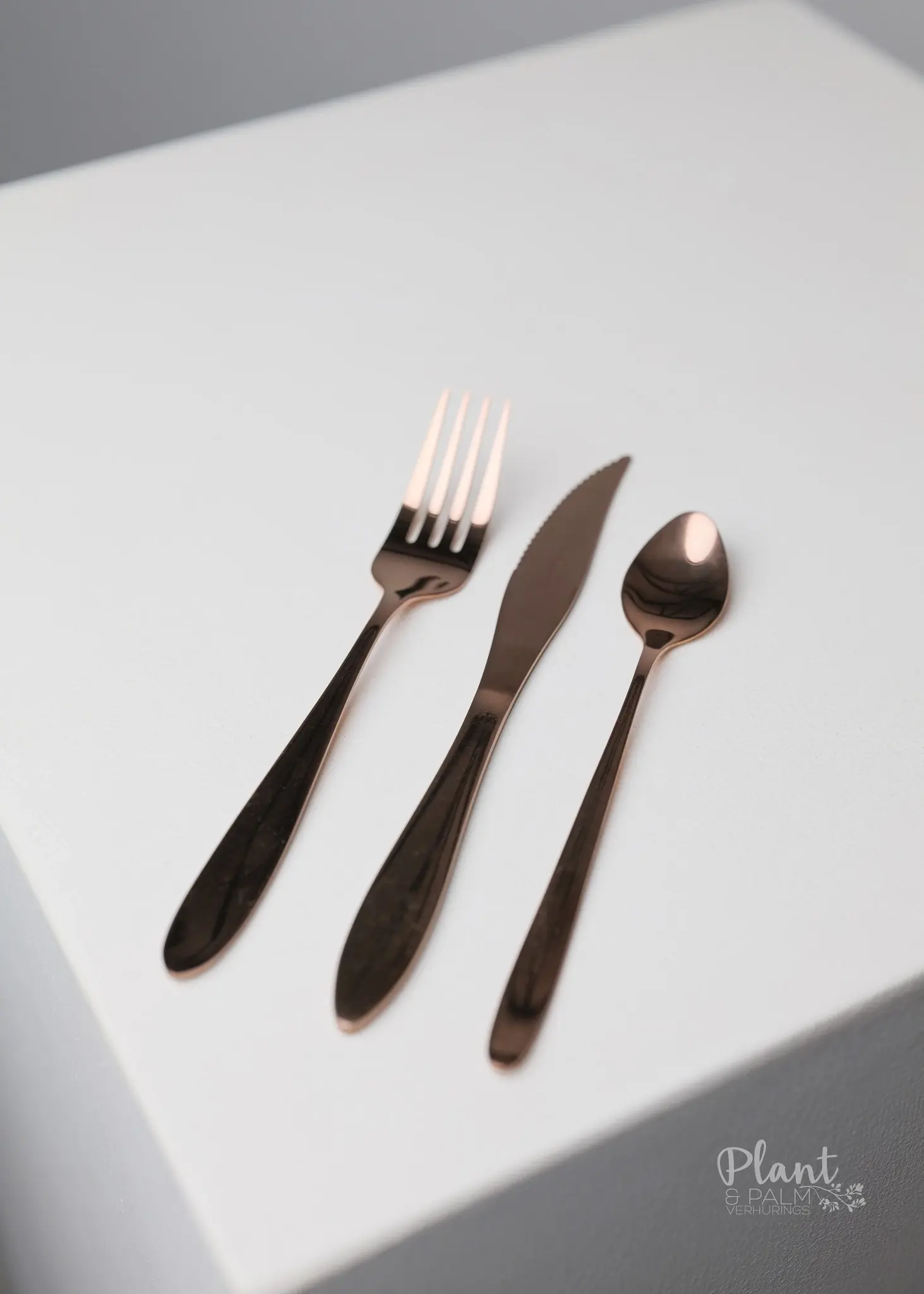 Rose Gold Cutlery Hire (Set of 3)
