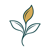 Stylised plant logo representing empowerment