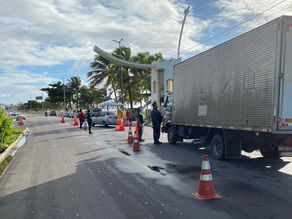 Coronavírus: barreira sanitária é montada entre Intermares e Bessa, na Grande João Pessoa