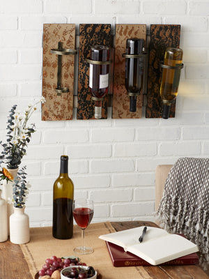 Thumbnail: RUSTIC WINE WALL RACK