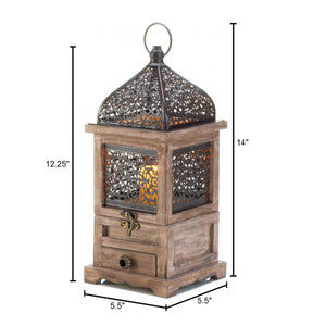 Thumbnail: LARGE FLIP-TOP WOODEN LANTERN
