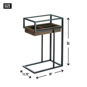 Thumbnail: SIDE TABLE WITH SLIDE OUT DRAWER