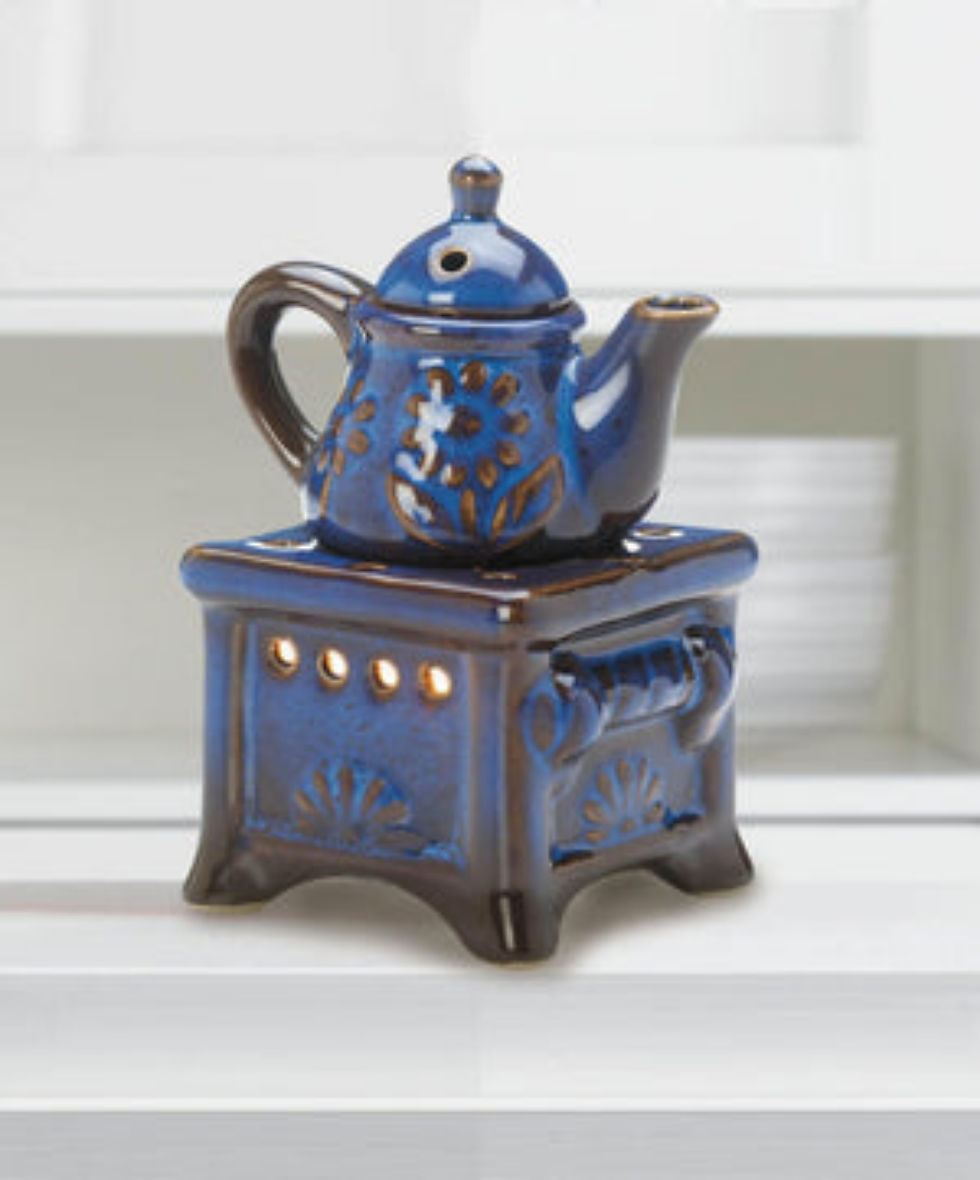 Thumbnail: Blue Teapot Stove Oil Warmer