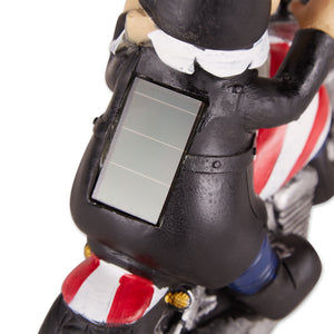 Thumbnail: SOLAR BIKER GNOME FIGURINE