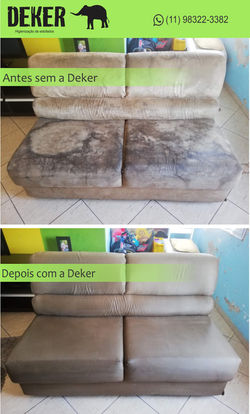 Limpeza de sofá