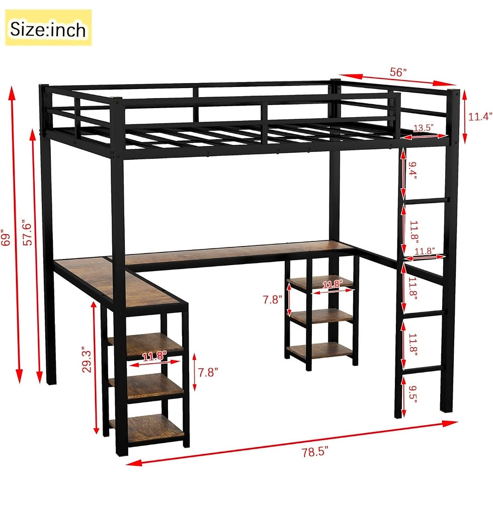 Thumbnail: Full Size Bed Frame Loft