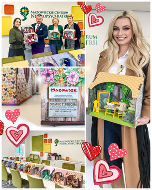Przekazanie DOMKÓW Z SERCEM do Mazowieckiego Centrum Neuropsychiatrii.