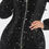 Thumbnail: Black 2 Way Zip Up Sequin Dress