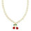 Thumbnail: Red Cherry Pendant Pearl Necklace
