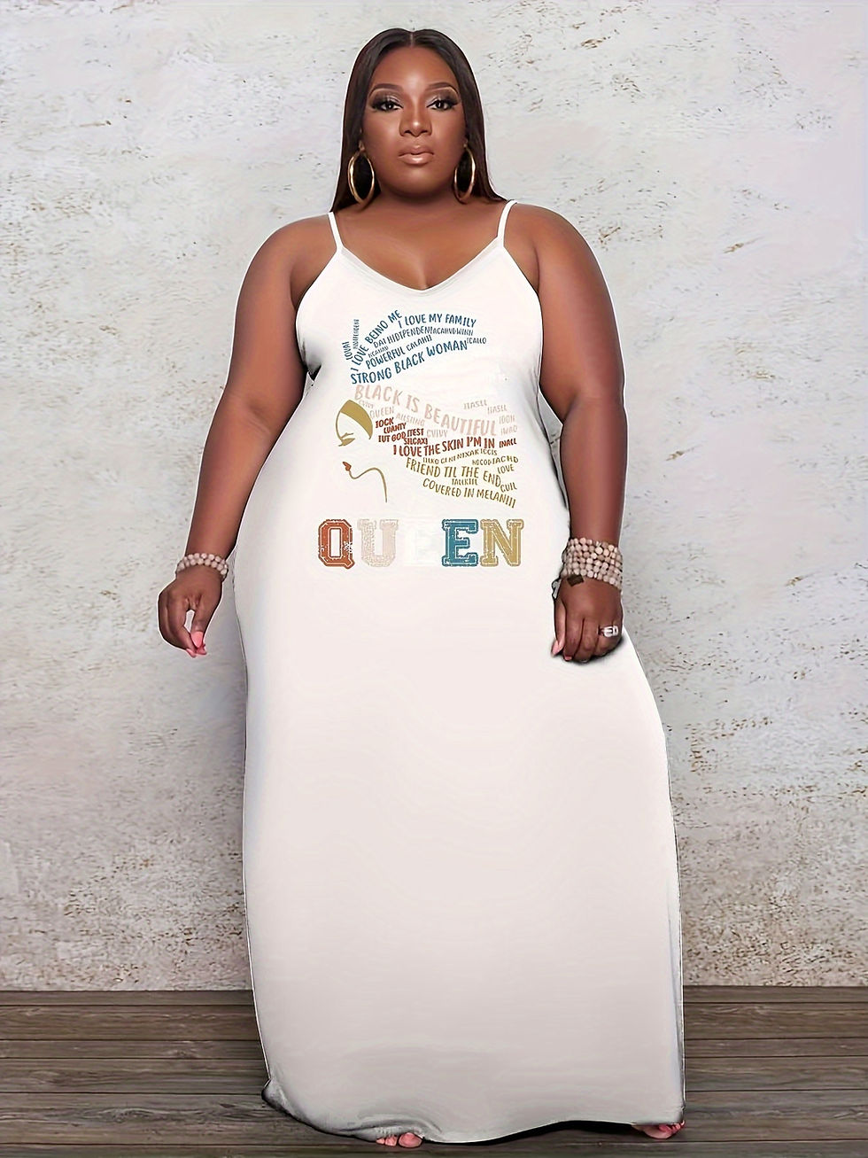 Thumbnail: Plus Size Women Solid Dress  V-Neck Backless With Pockets Summer Short Dress